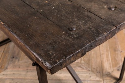 wooden vintage table